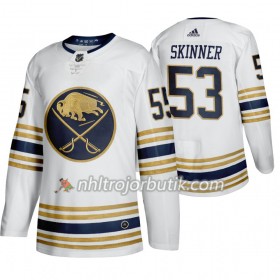 Män Ishockey Buffalo Sabres tröja Jeff Skinner 53 50th Anniversary Adidas 2019-20 Vit Authentic